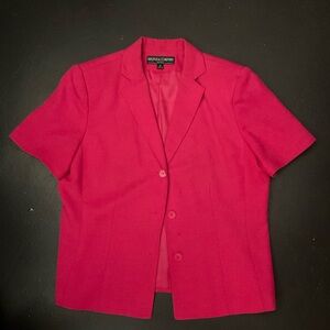 Kasper Fuchsia Short Sleeve Blazer